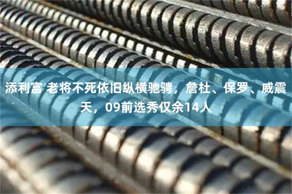 添利富 老将不死依旧纵横驰骋，詹杜、保罗、威震天，09前选秀仅余14人