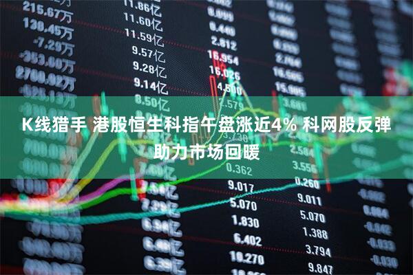 K线猎手 港股恒生科指午盘涨近4% 科网股反弹助力市场回暖